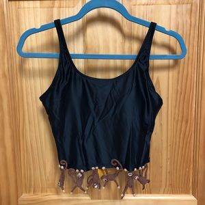 Michael Simon Hanging Monkey Swimsuit Top